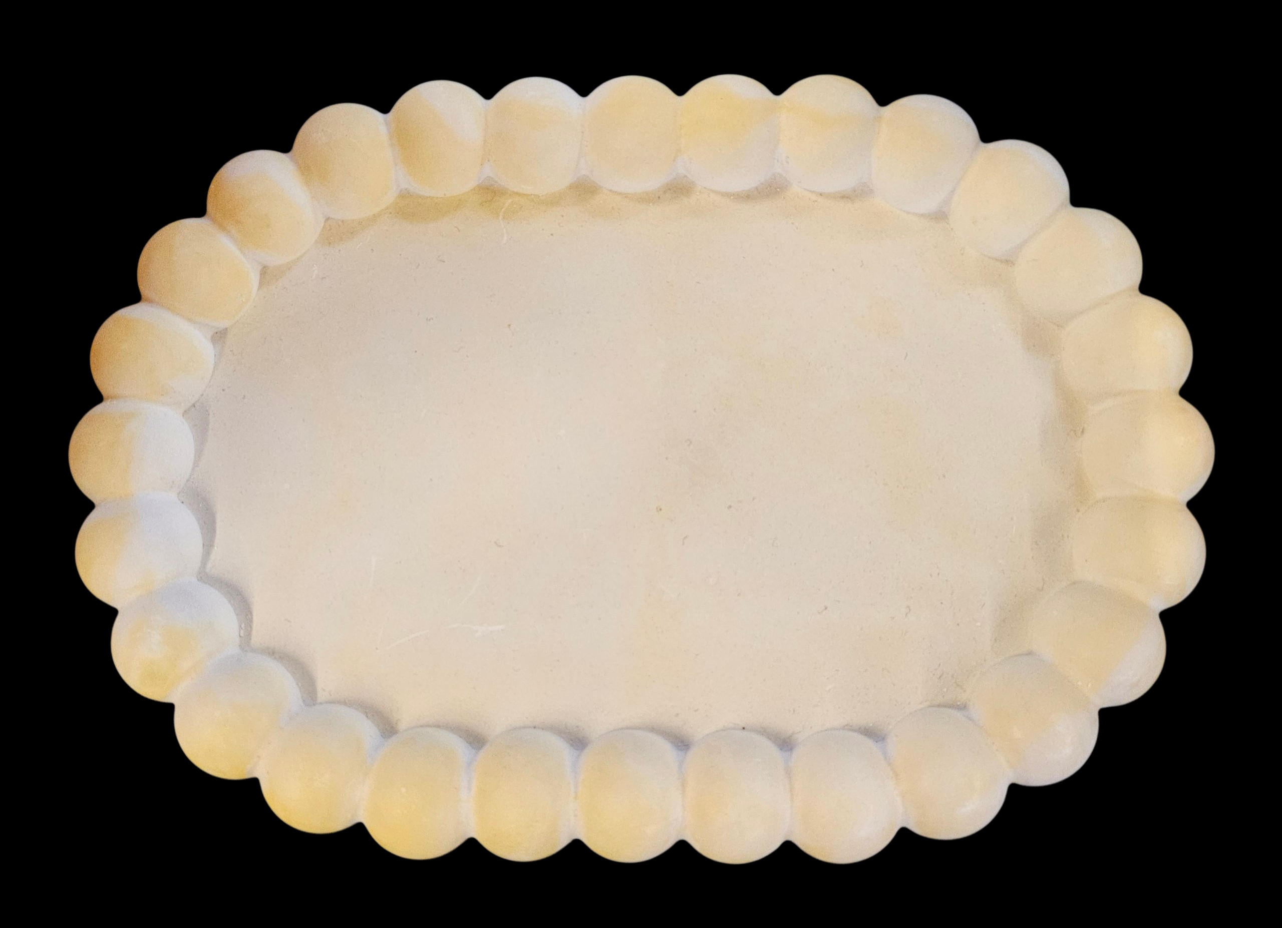 Plateau décoratif marbré rose - vue produit