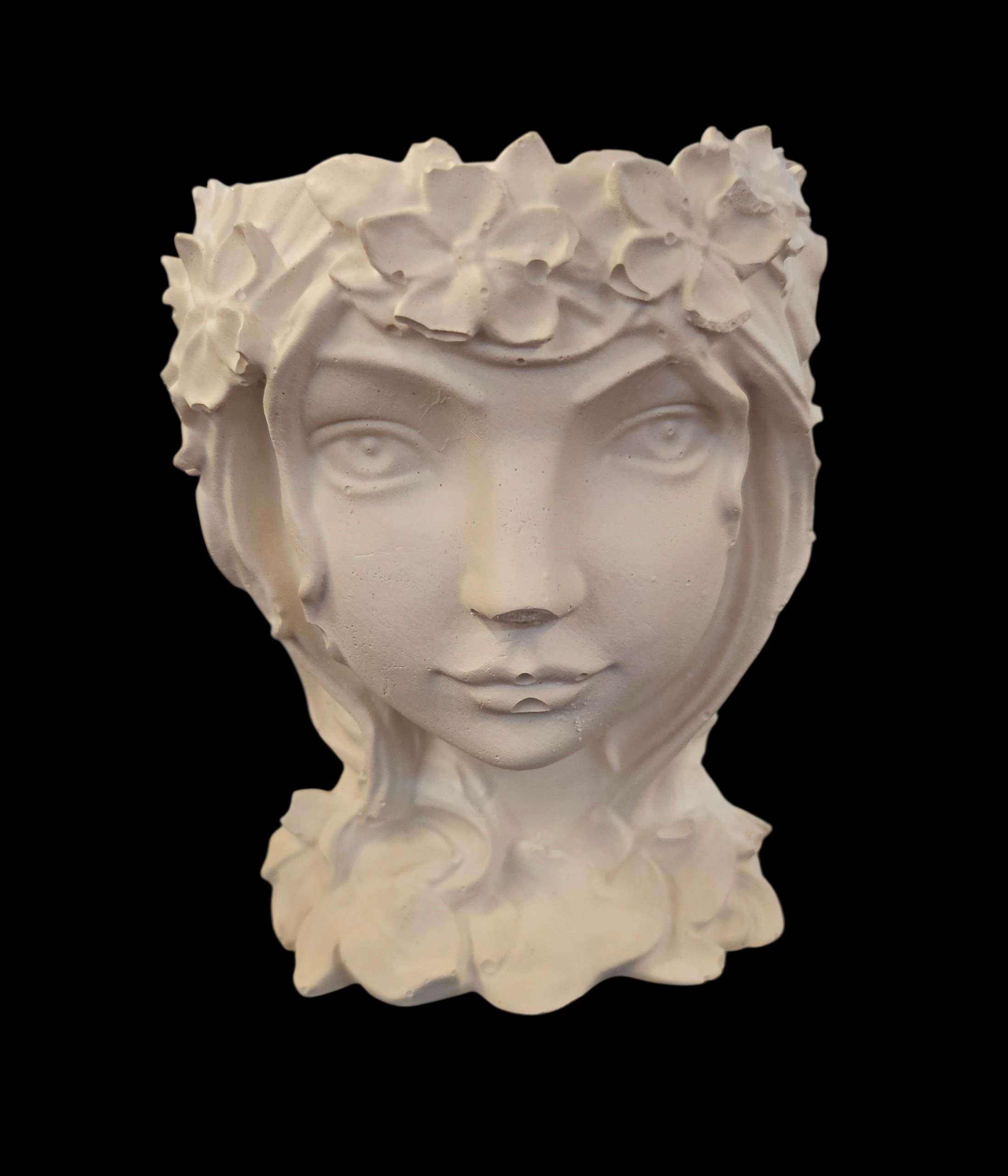 Cache-pot visage - vue produit