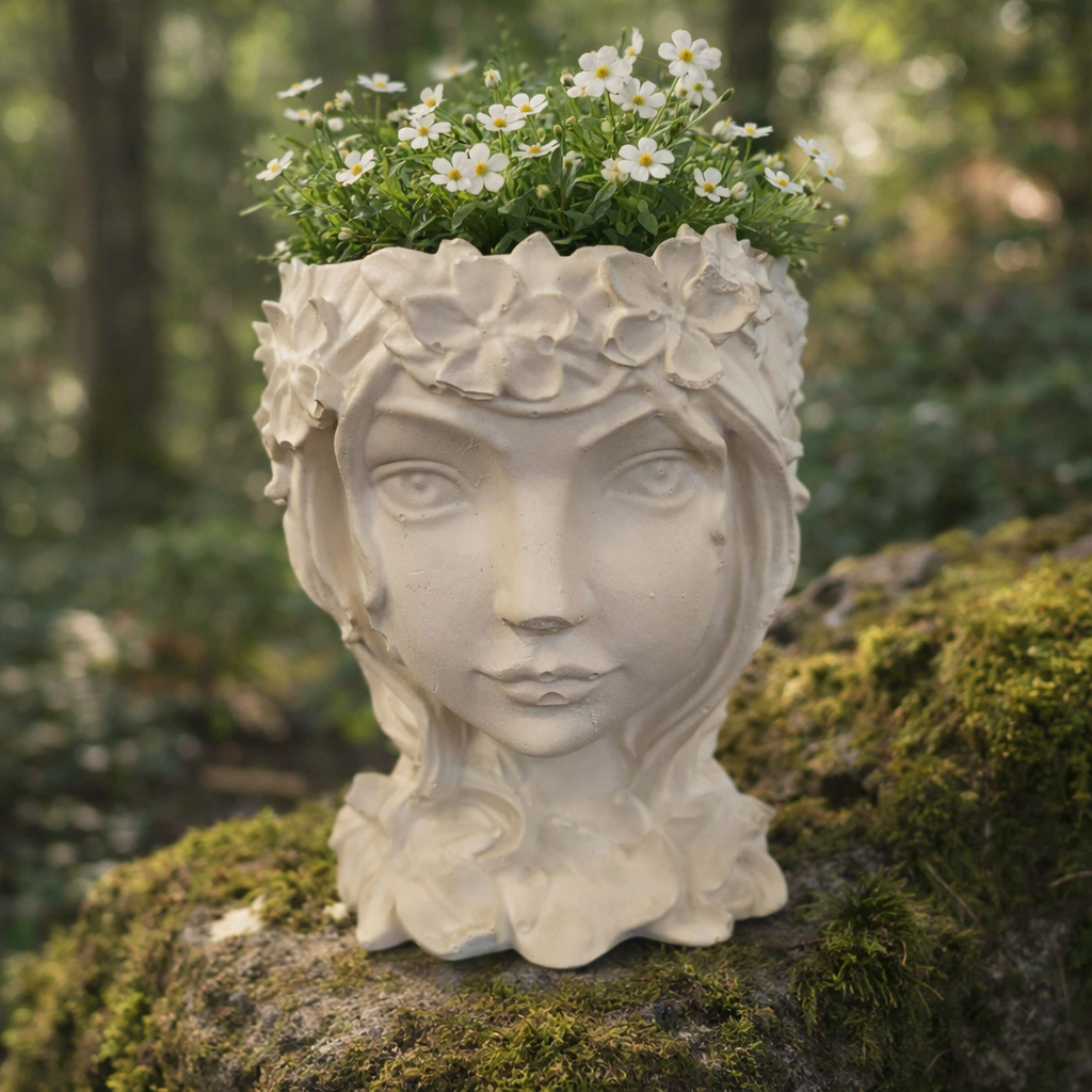Cache-pot visage