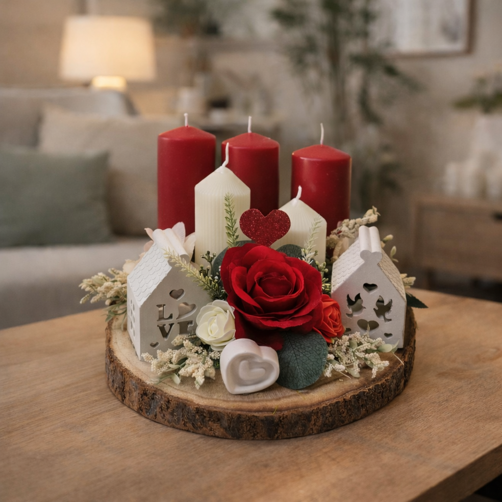 Centre de table romantique