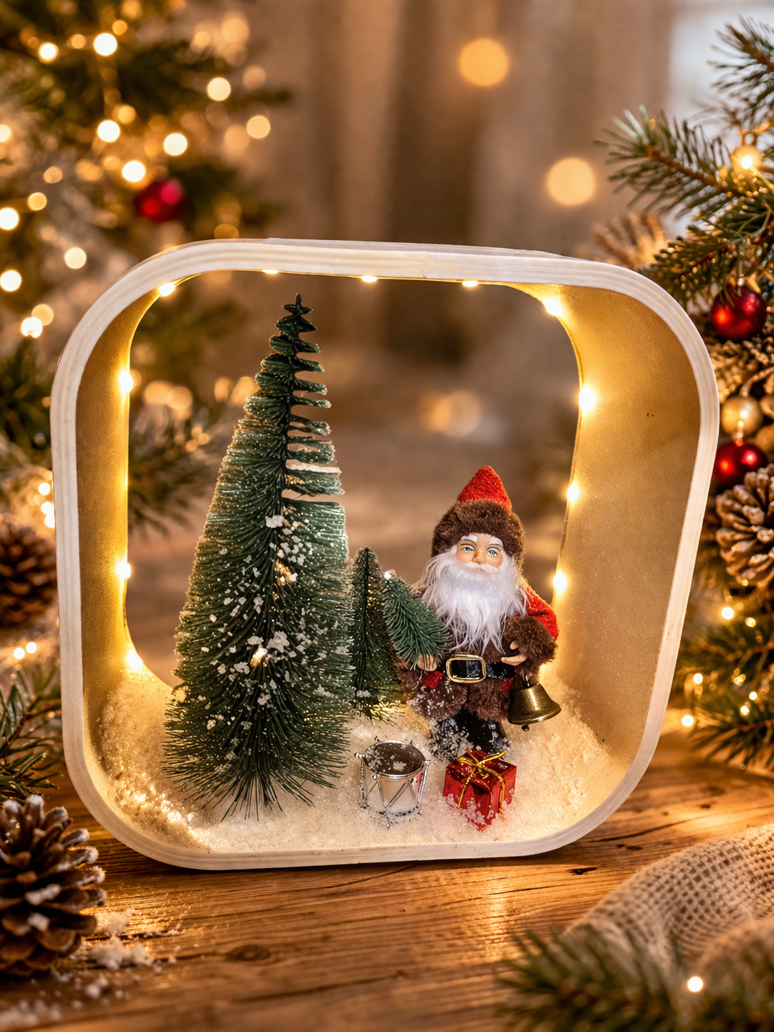 Décoration Noël cloche LED