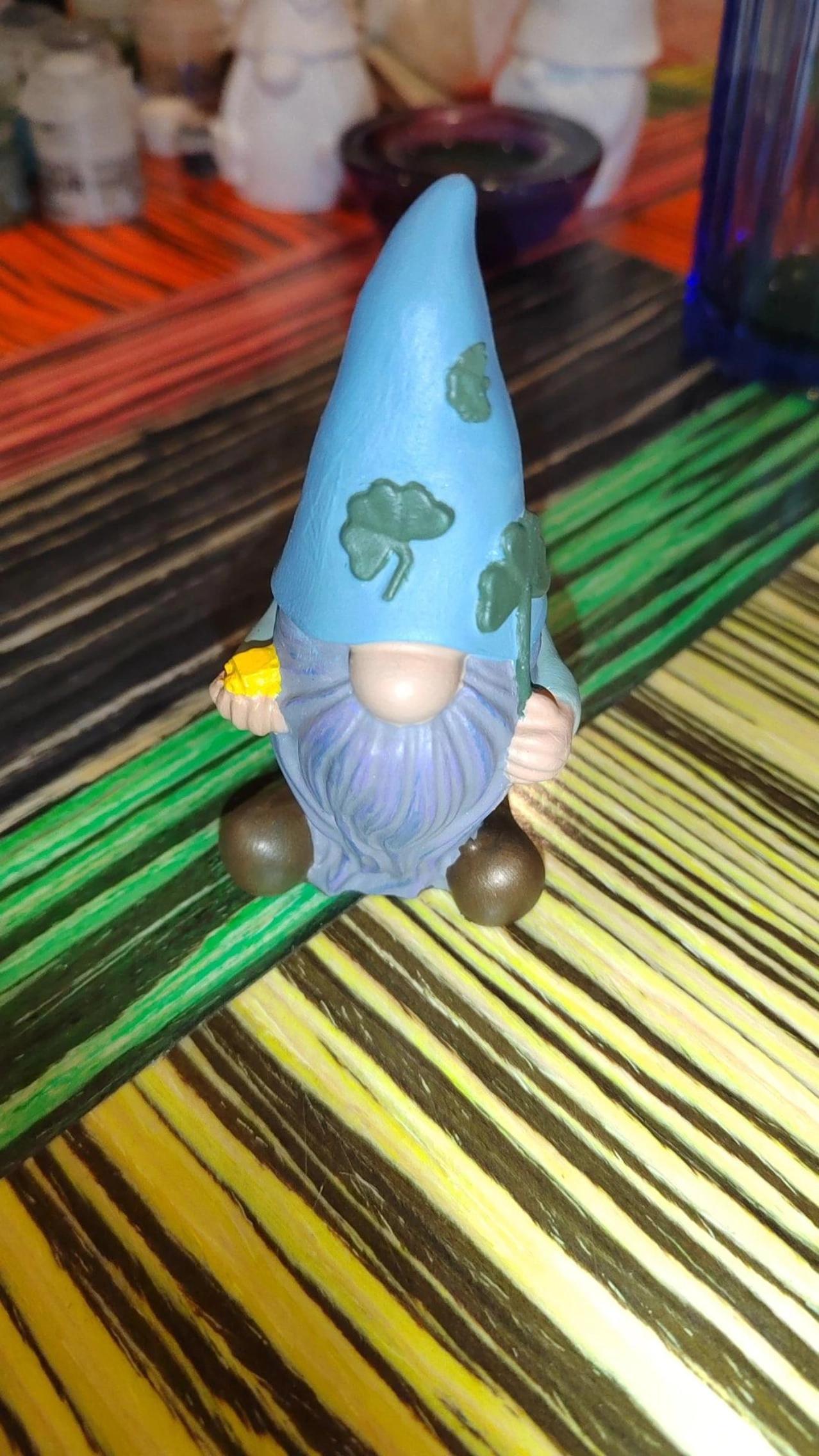 Kit créatif de 3 Gnomes à peindre  - vue produit