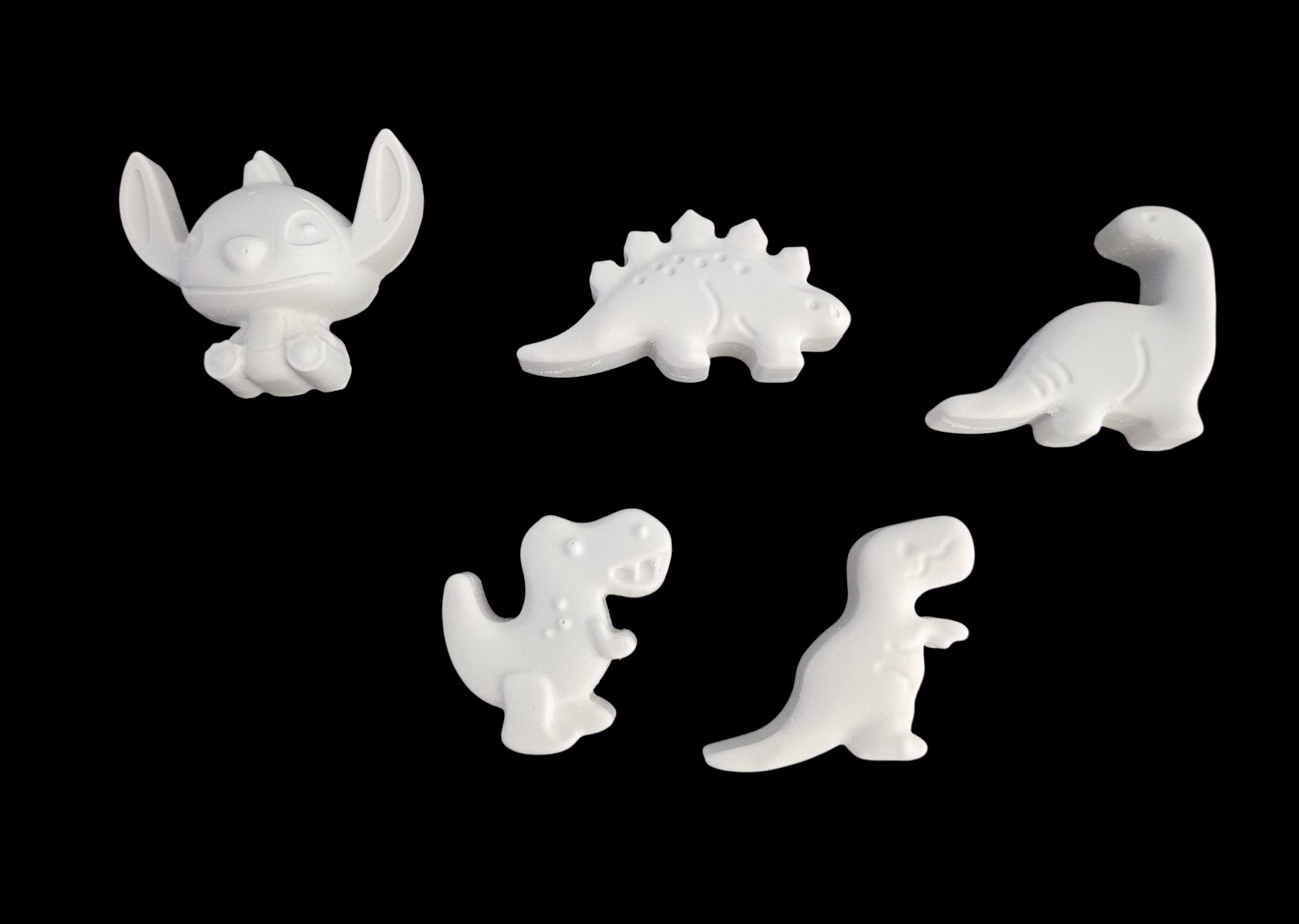 Kit créatif de 5 Figurines dinosaures à peindre  - vue produit