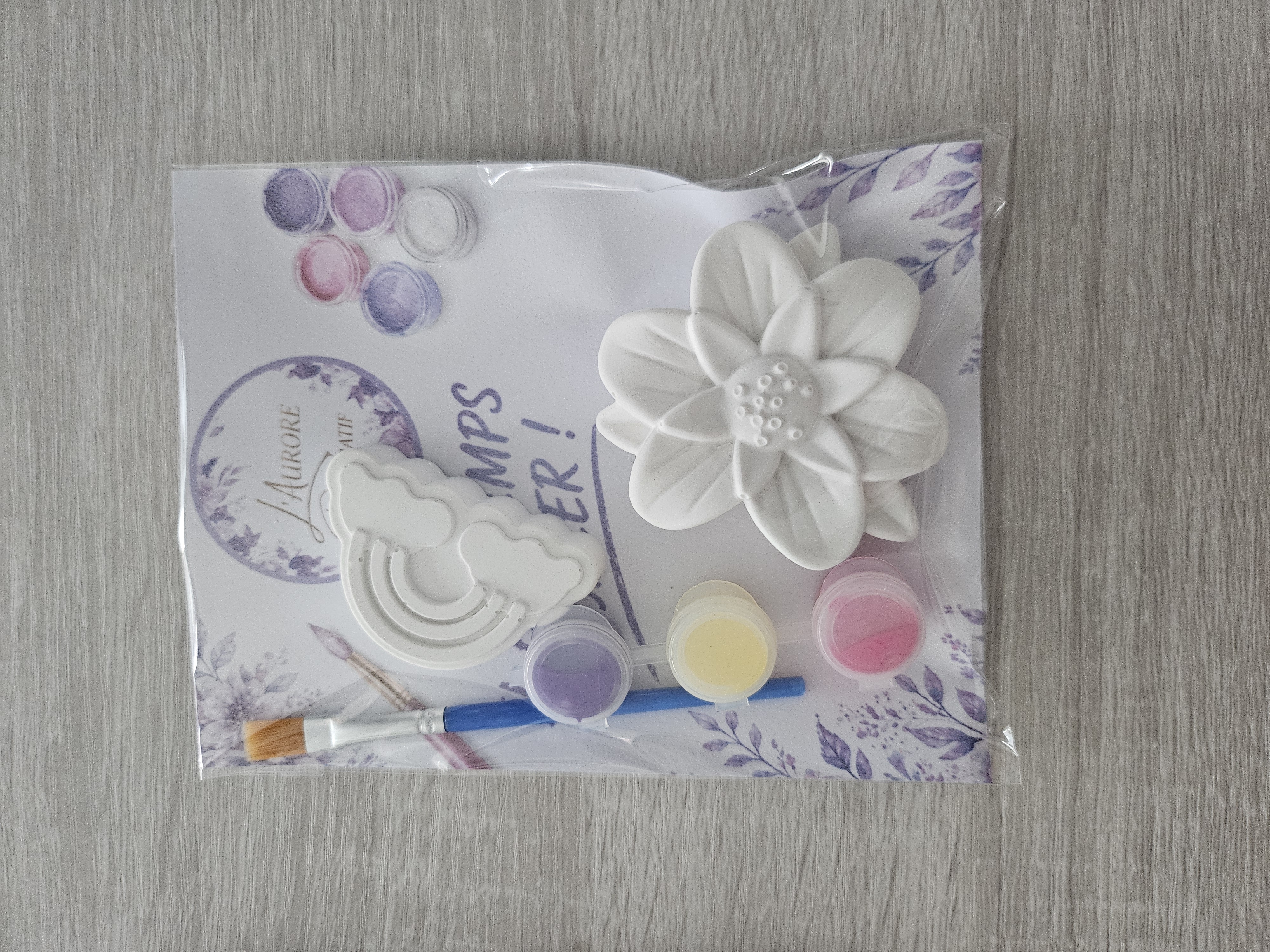 Kit créatif petit format à peindre en raysin - vue produit