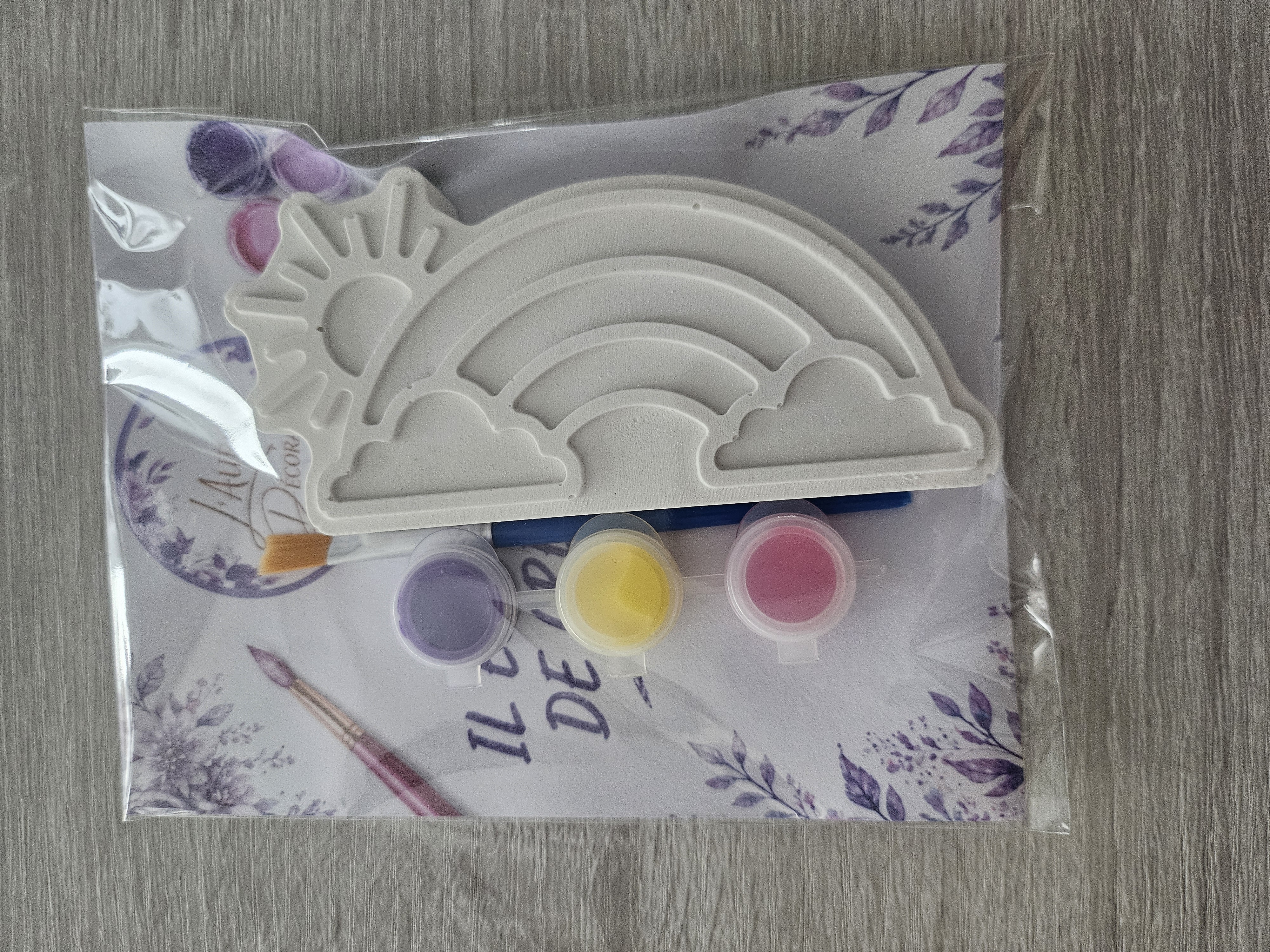 Kit créatif petit format à peindre en raysin - vue produit