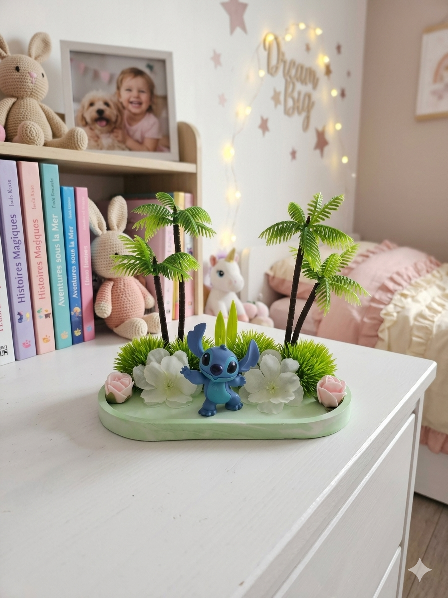 Décoration tropicale fantaisie enfant