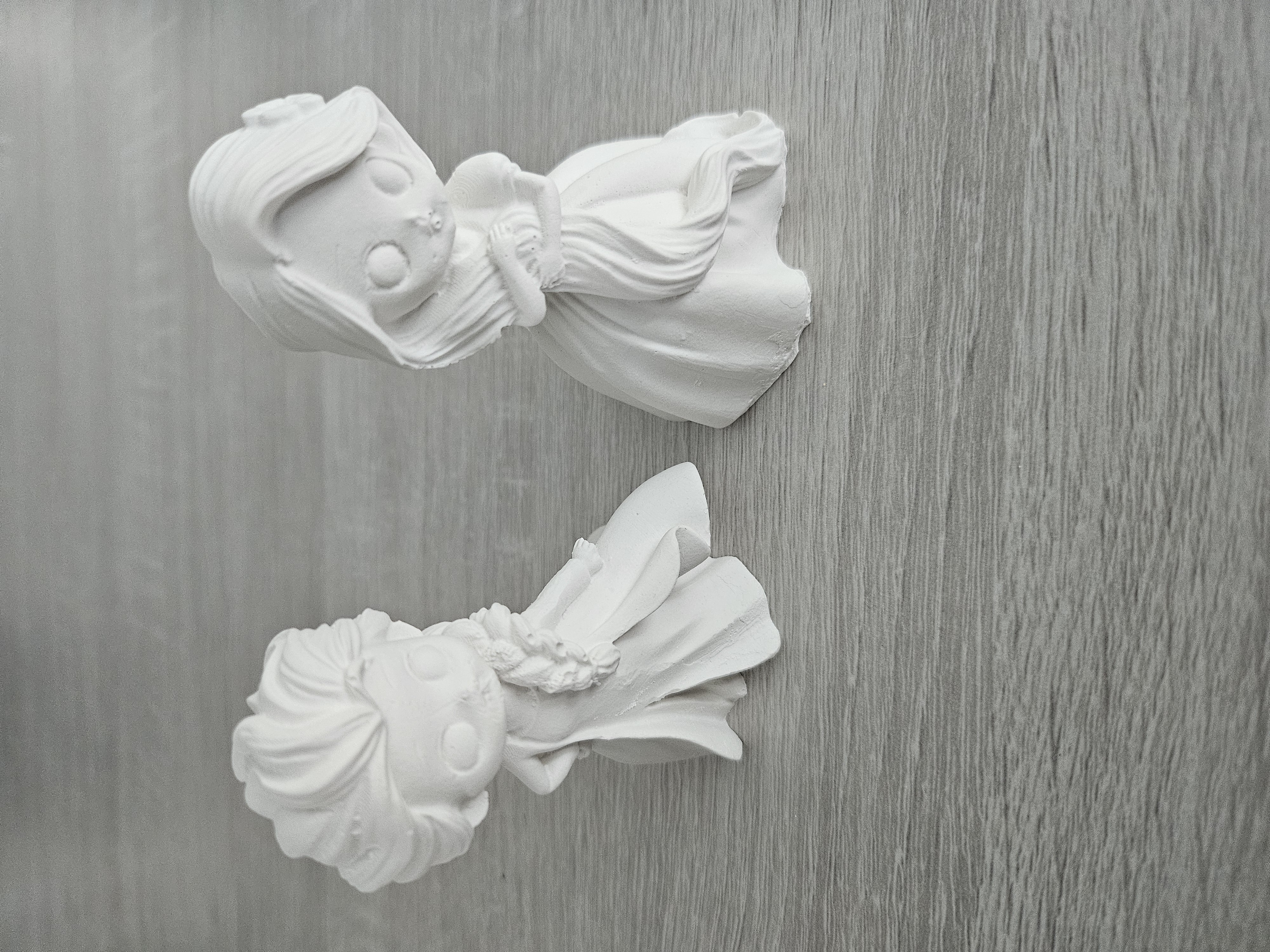 Kit créatif à peindre en raysin plâtre – Princesses et licorne - vue produit