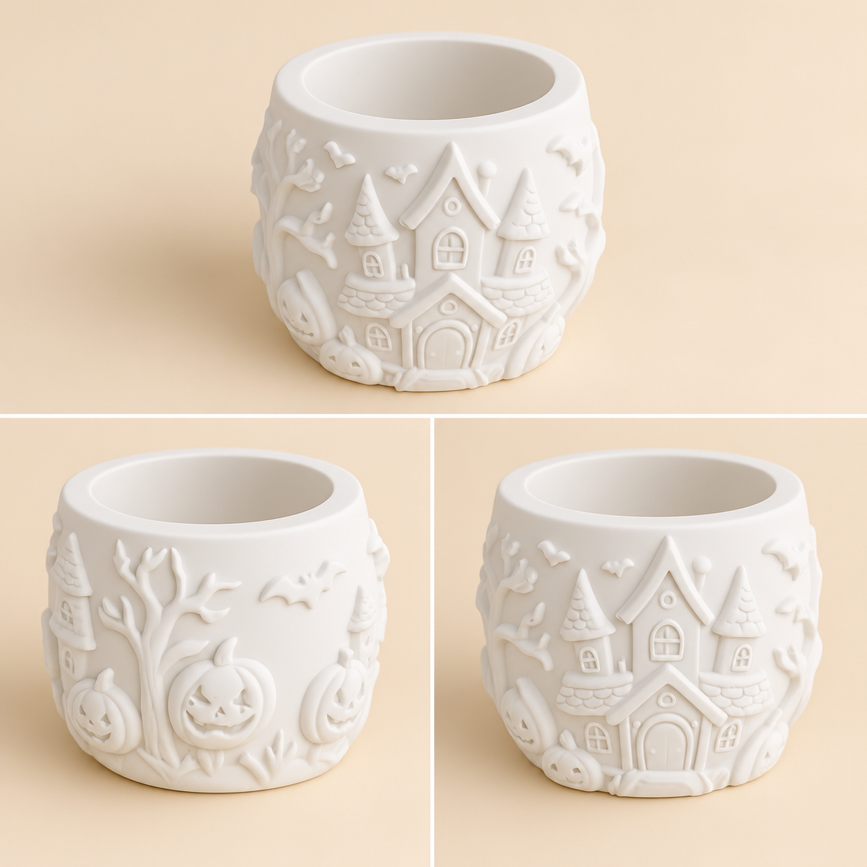 Petit pot décoratif Halloween à peindre – 5 cm
